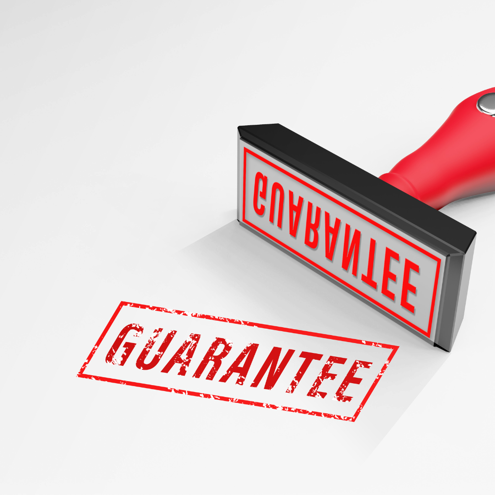 ADHD_Red stamp with 'GUARANTEE' text on a white background